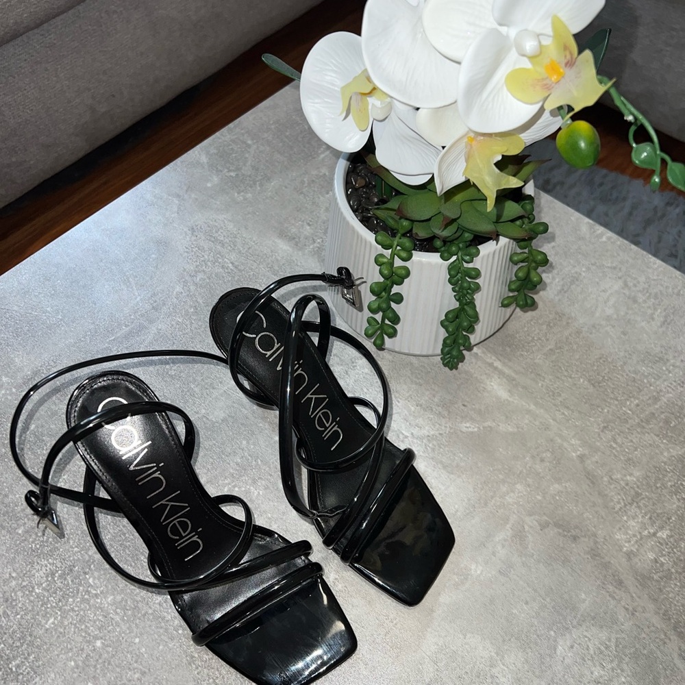 Calvin Klein Women's Black Strappy Sandals